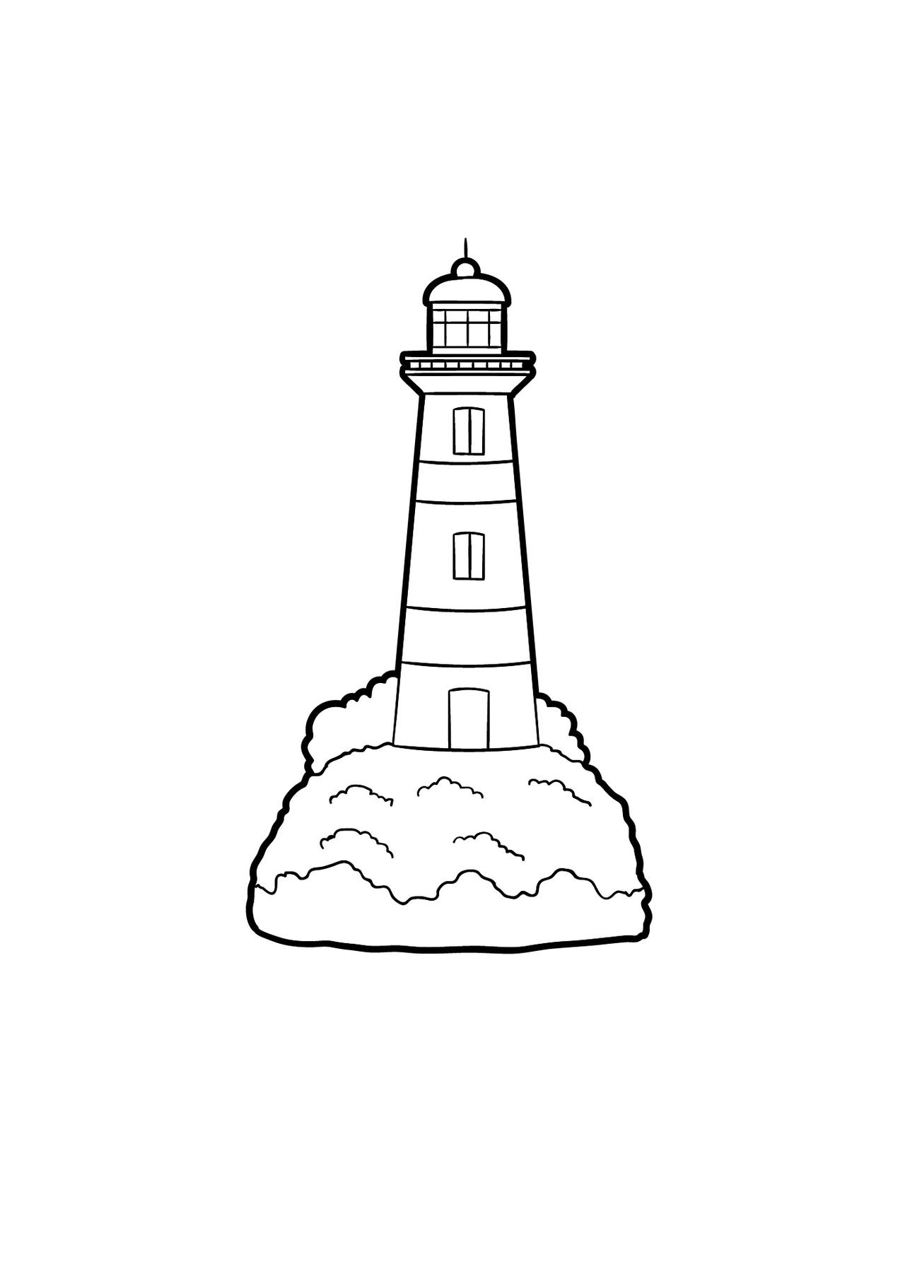 Lighthouse coloring pages by coloringpageswk on