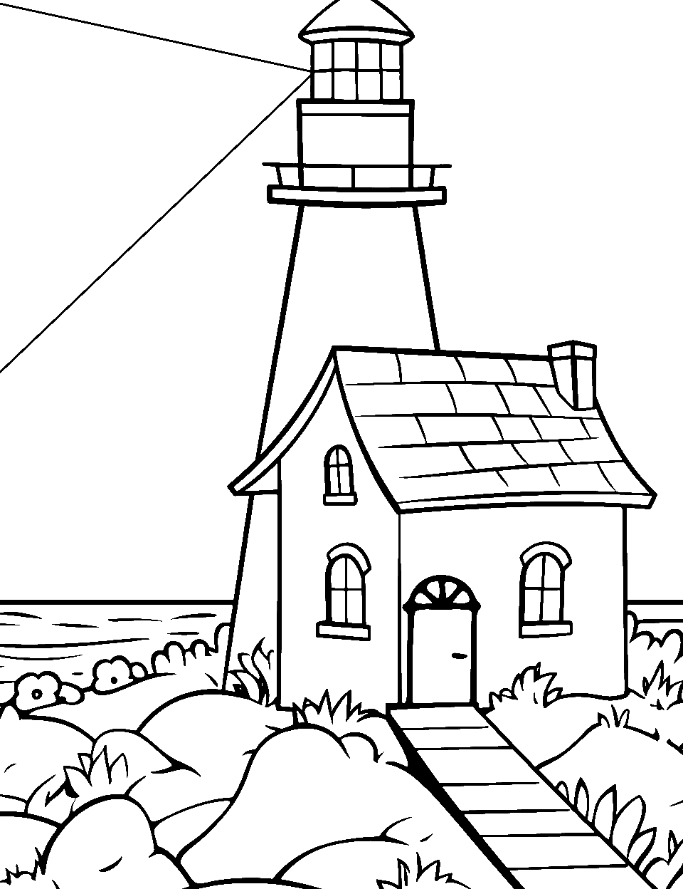 House coloring pages free printable sheets