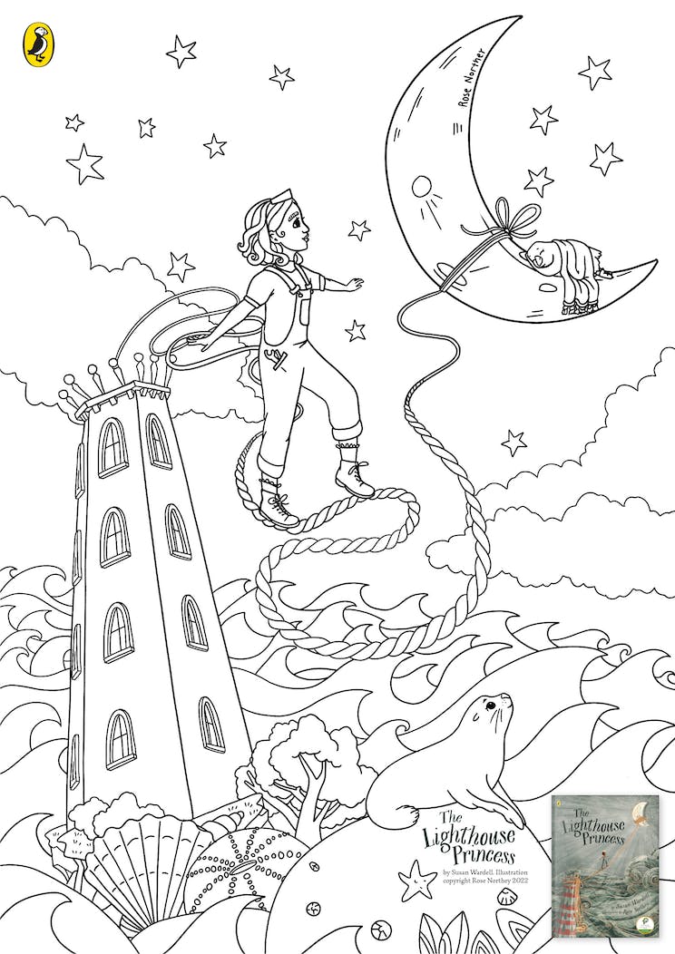 The lighthouse princess louring sheet