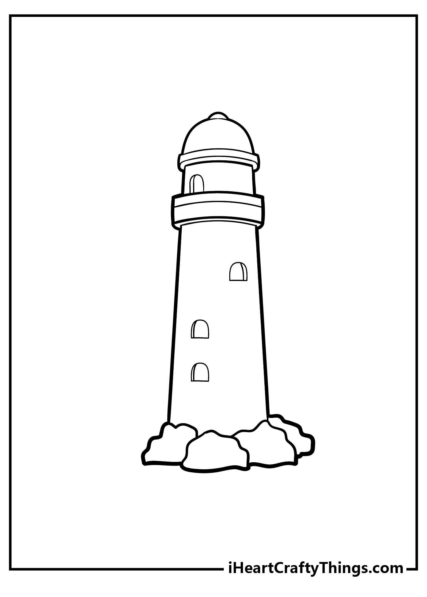 Lighthouse coloring pages free printables