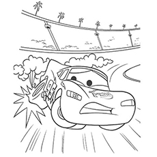 Top lightning mcqueen coloring page for your toddler