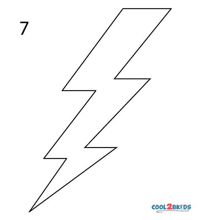 How to draw a lightning bolt step by step pictures coolbkids lightning bolt lightning how to draw lightning