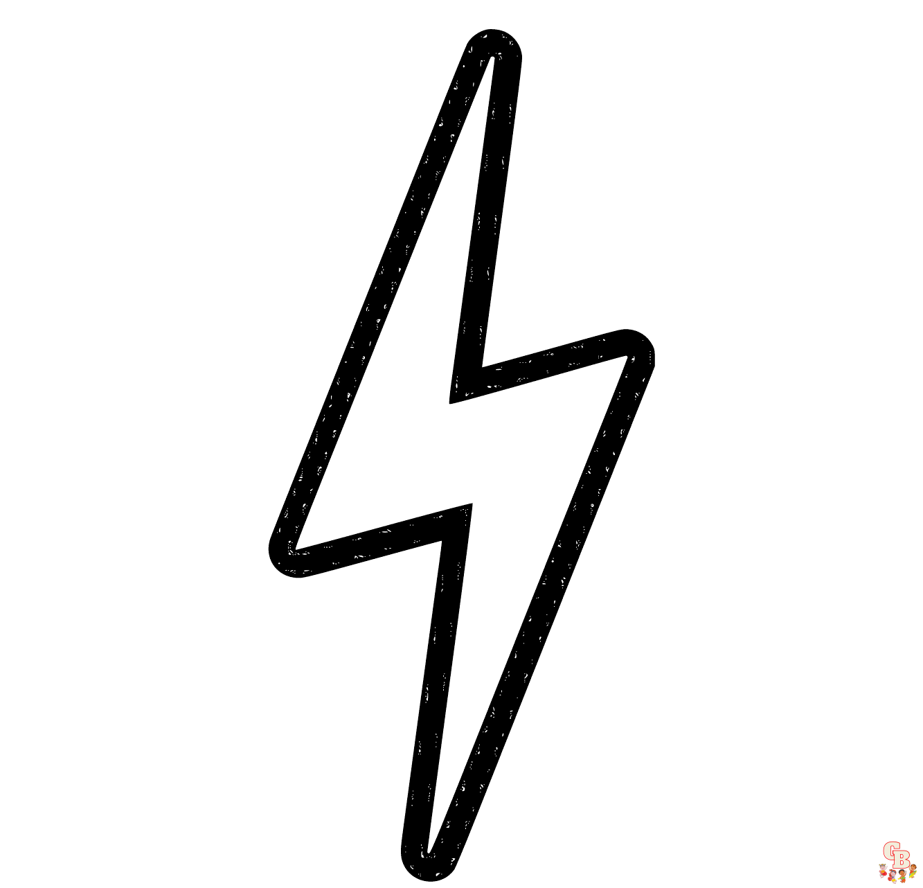 Printable lightning bolt coloring pages free for kids and adults