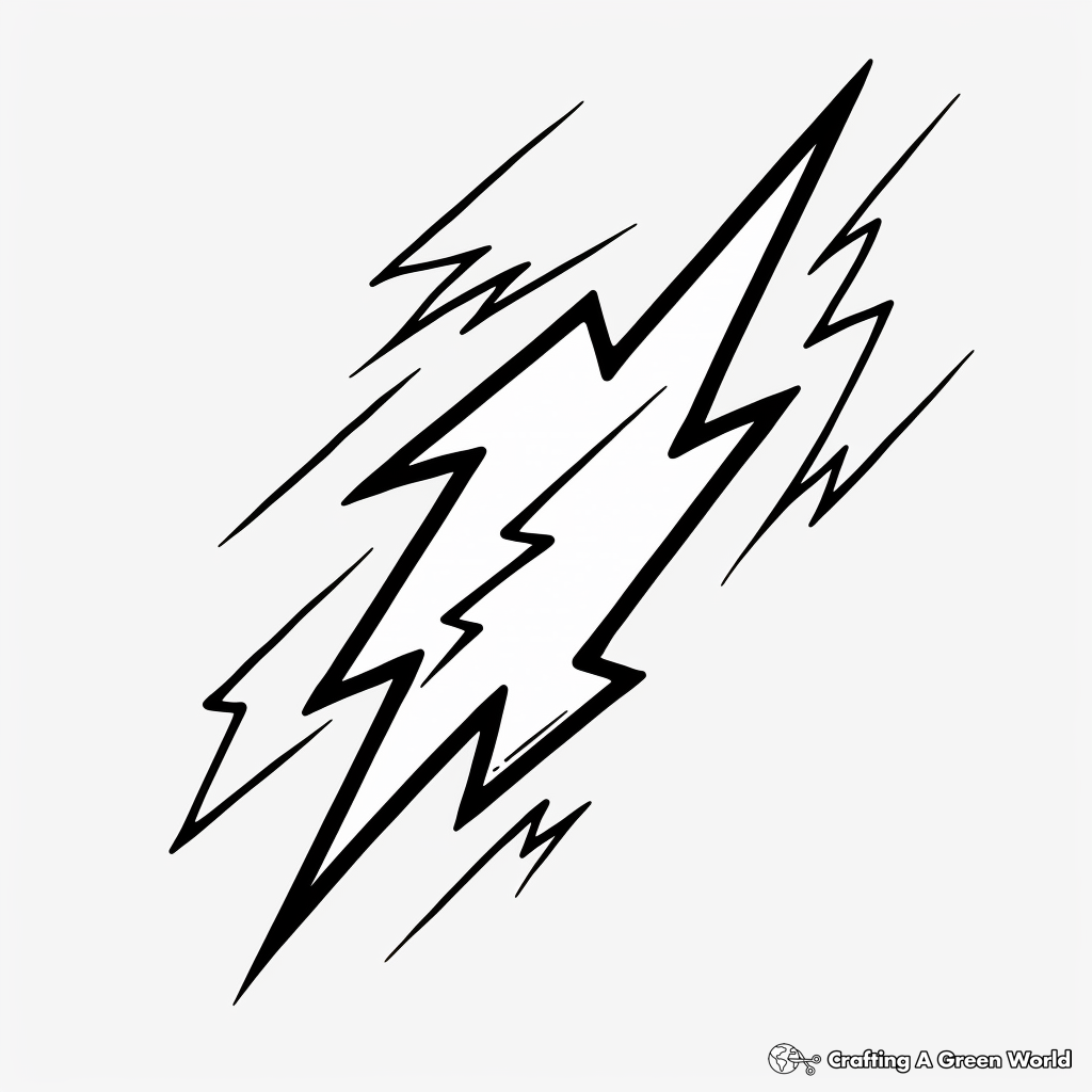 Lightning bolt coloring pages