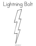 Lightning bolt coloring page