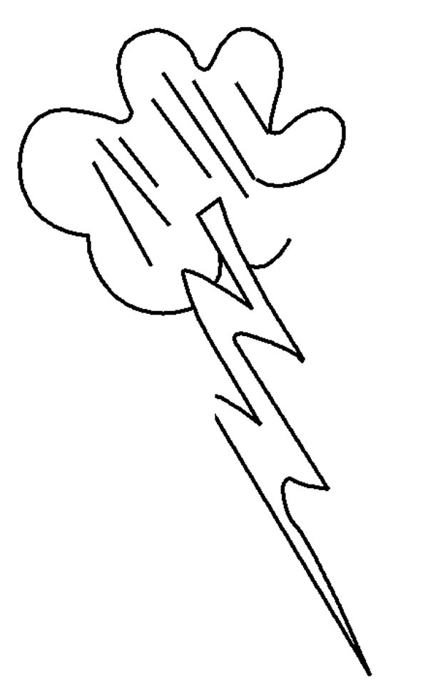 Lighting bolt picture coloring page color luna