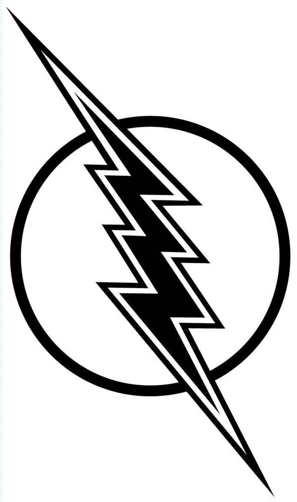 Flash gordon lighting bolt coloring page color luna coloring pages flash logo superhero coloring pages