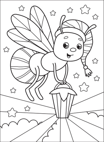 Firefly coloring page free printable coloring pages