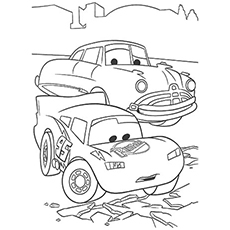 Top lightning mcqueen coloring page for your toddler