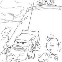 Mater saves lightning mcqueen coloring pages