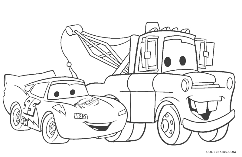 Free printable lightning mcqueen coloring pages for kids