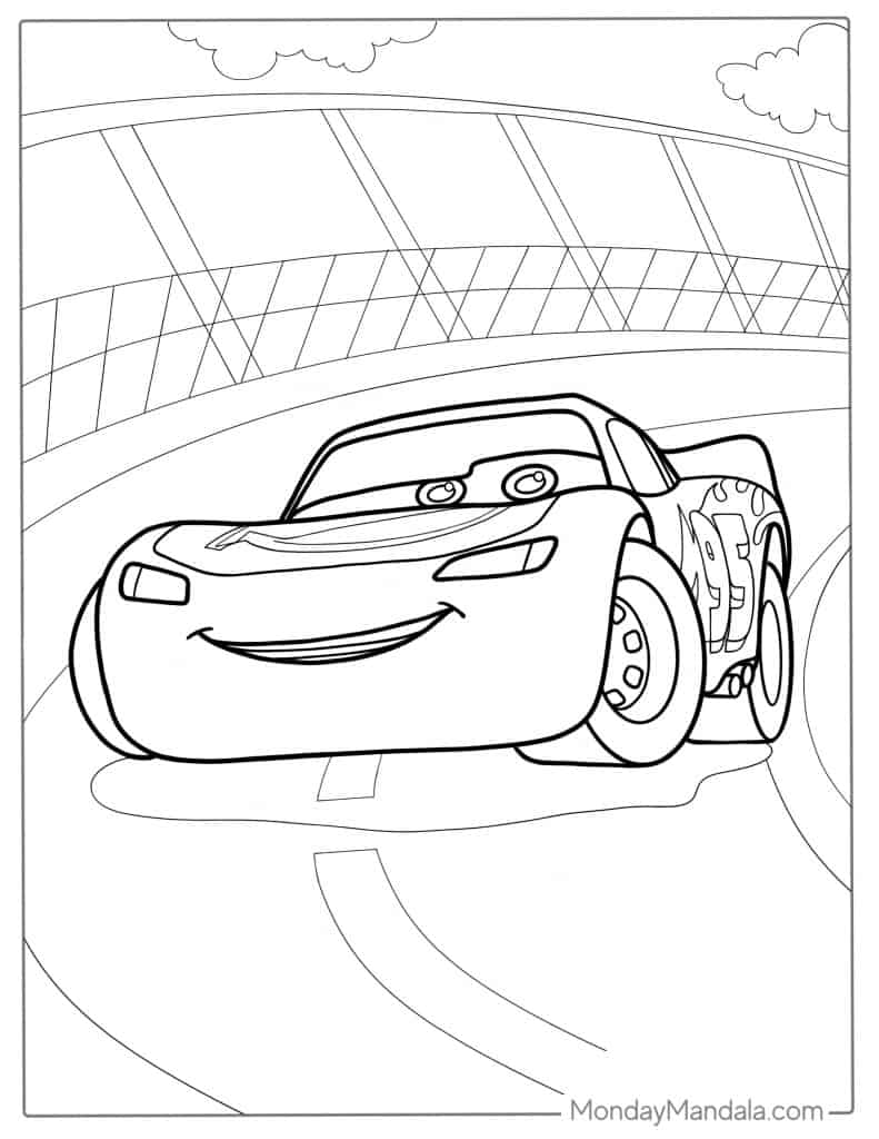 Lighting mcqueen coloring pages free pdf printables