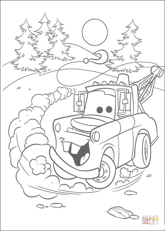 Mater coloring page free printable coloring pages