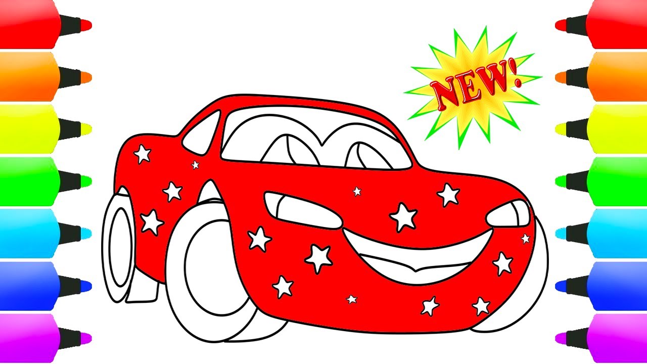 Easy lightning mcqueen coloring pages lightning mcqueen car easy coloring page