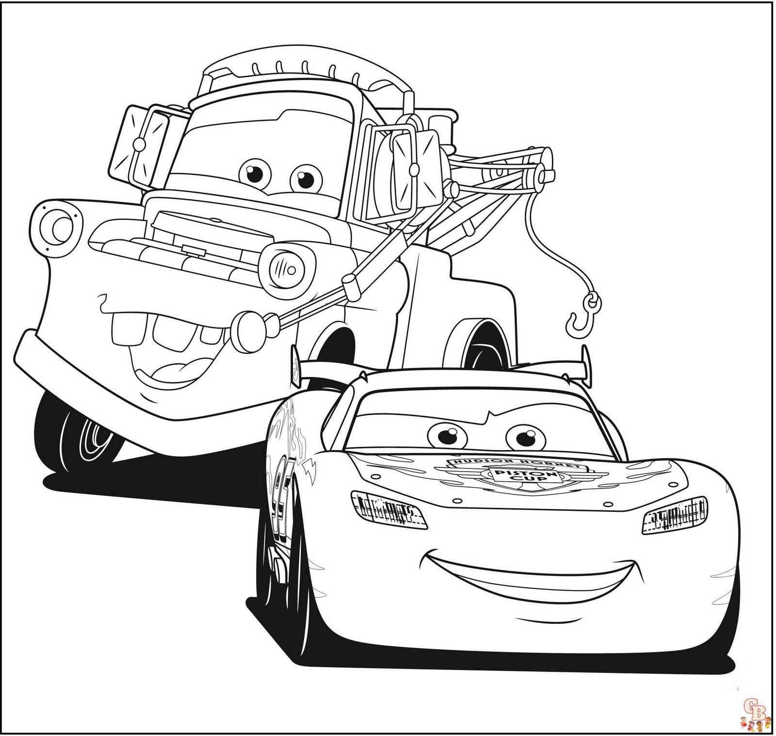 Disney cars coloring pages printable