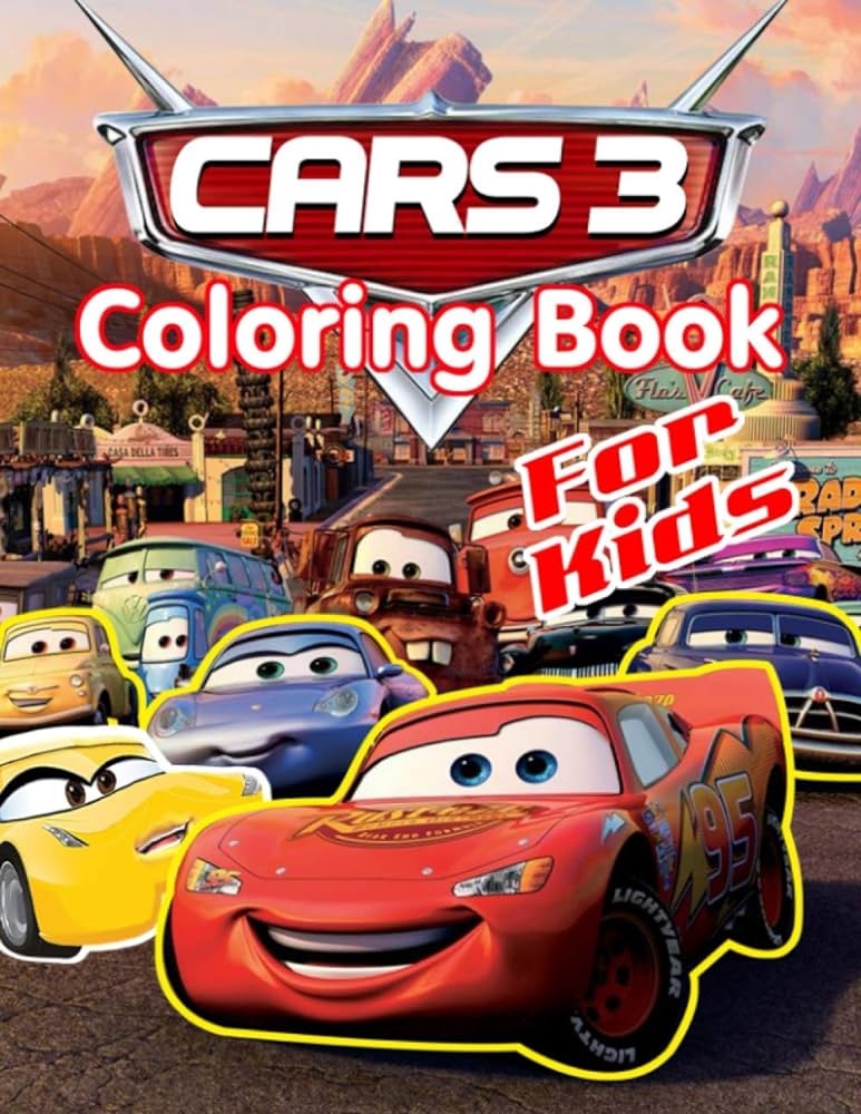 Cars coloring book for kids unique and best quality disney pixar lightning mcqueen coloring book cars color book clipart collection pixar cars coloring book for kids and adult by