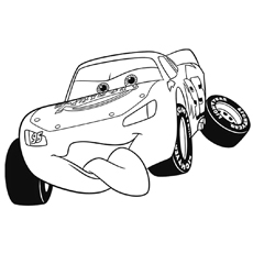 Top lightning mcqueen coloring page for your toddler