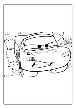 Experience the magic of cars with our lightning mcqueen coloring pages p