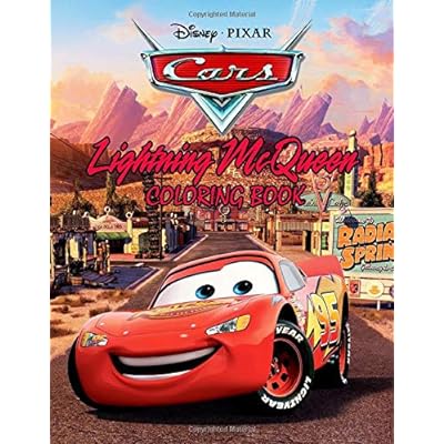 Lightning mcqueen cars coloring book over