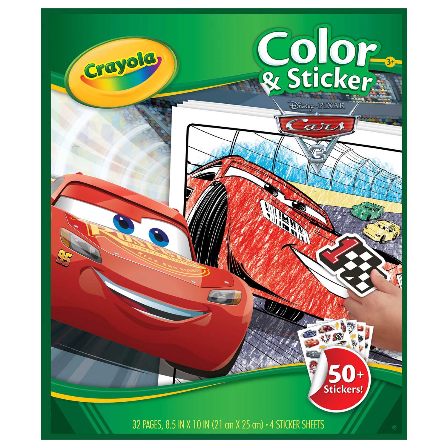 Crayola coloring and sticker book cars thimble toys