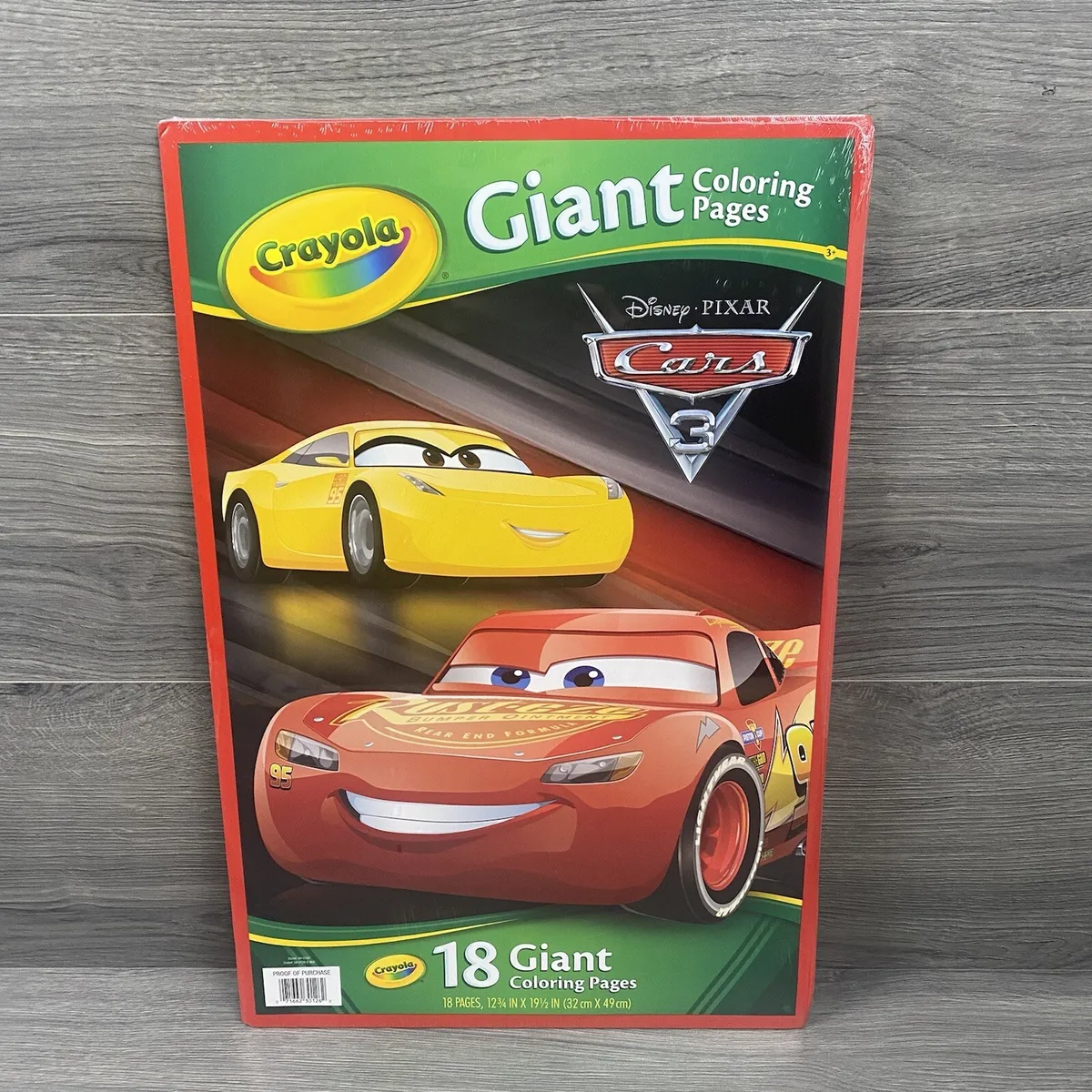 Disney pixar cars crayola giant coloring pages pgs book x poster sheets