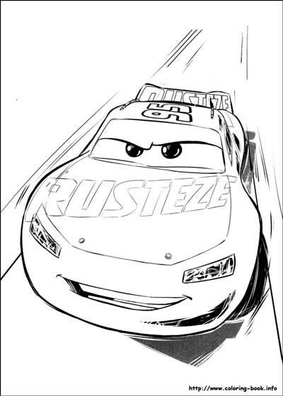 Updated lightning mcqueen coloring pages