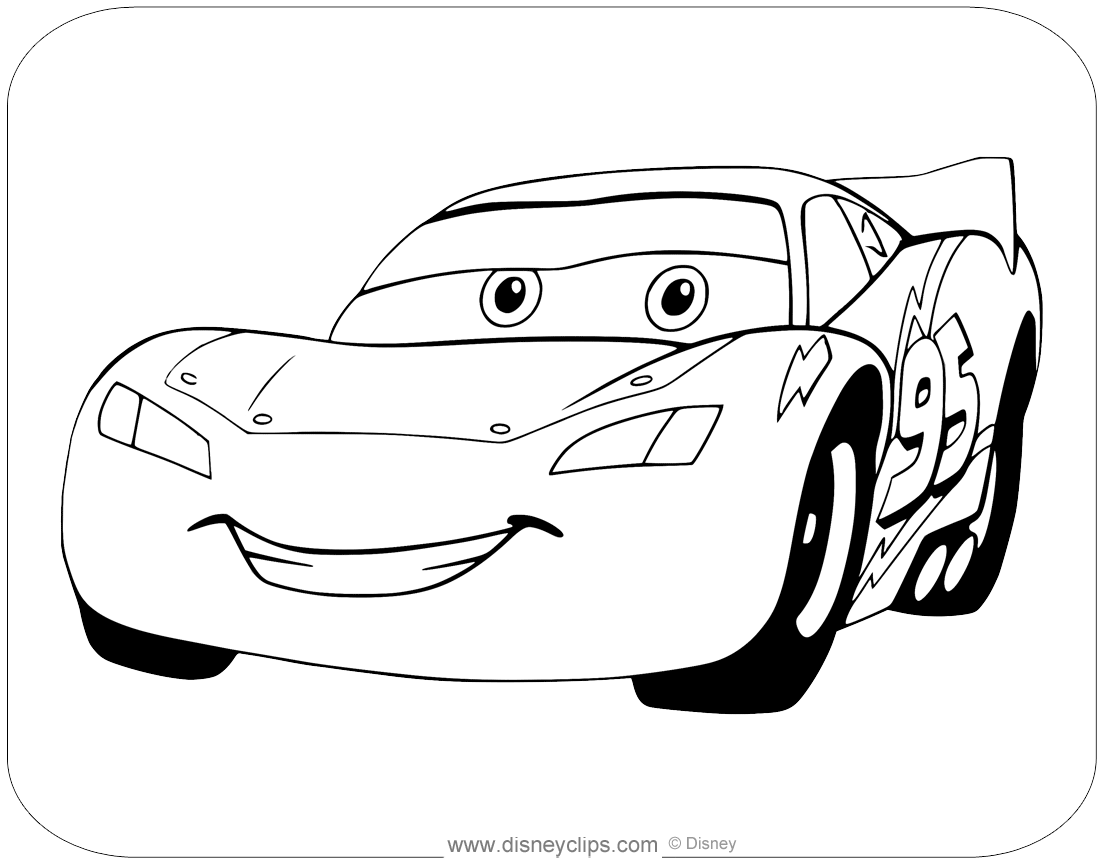 Disney pixars cars coloring pages