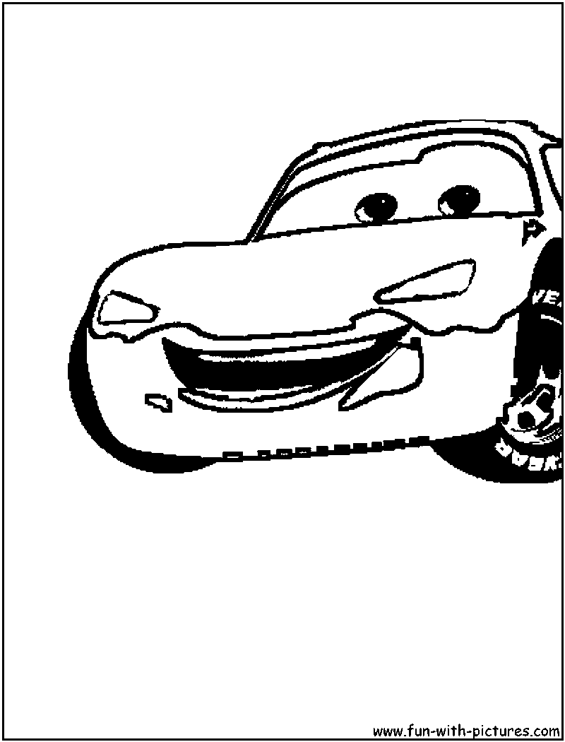 Disney cars mcqueen coloring page