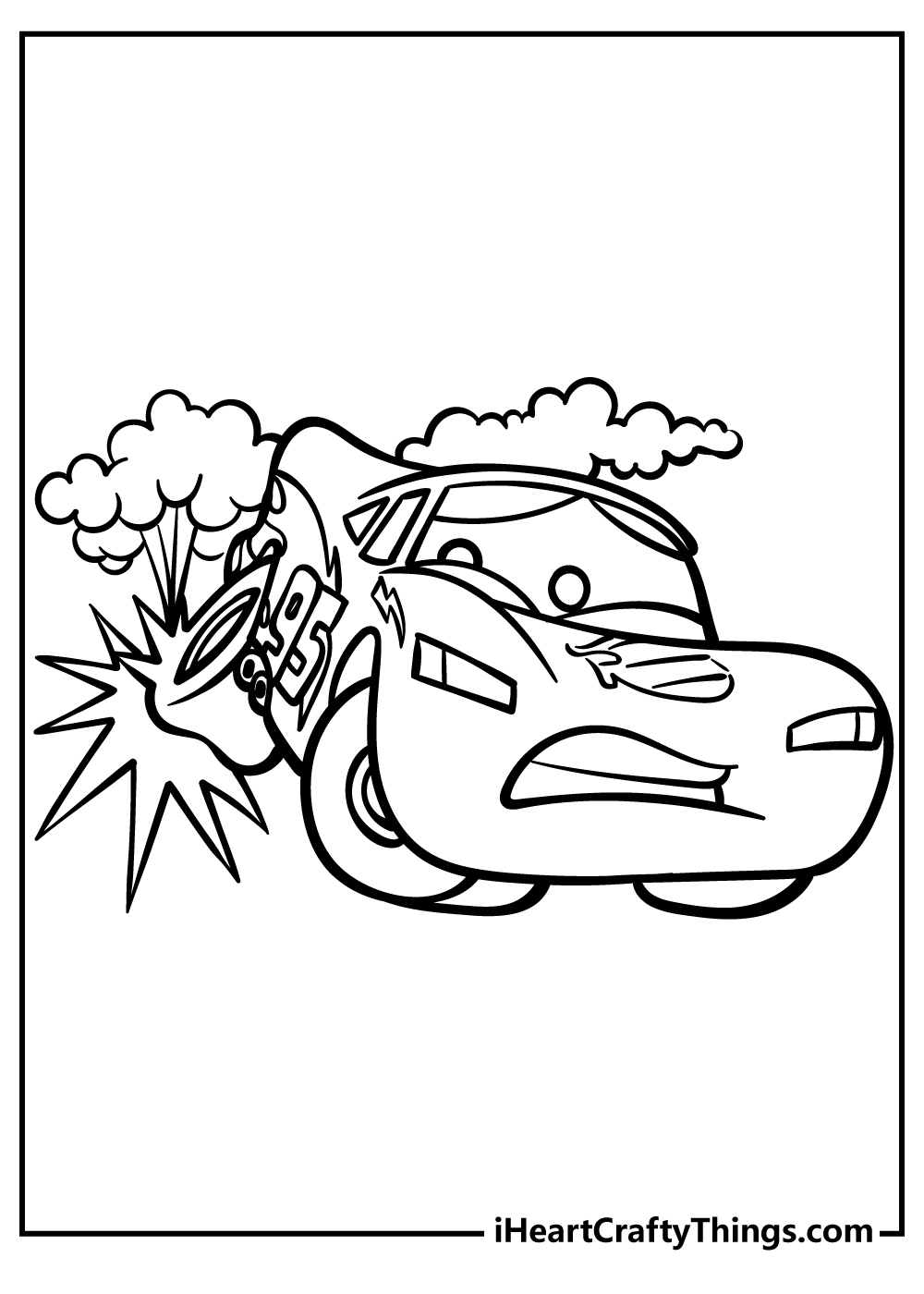 Lightning mcqueen coloring pages free printables