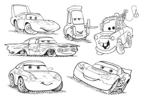 Free cars coloring pages to color