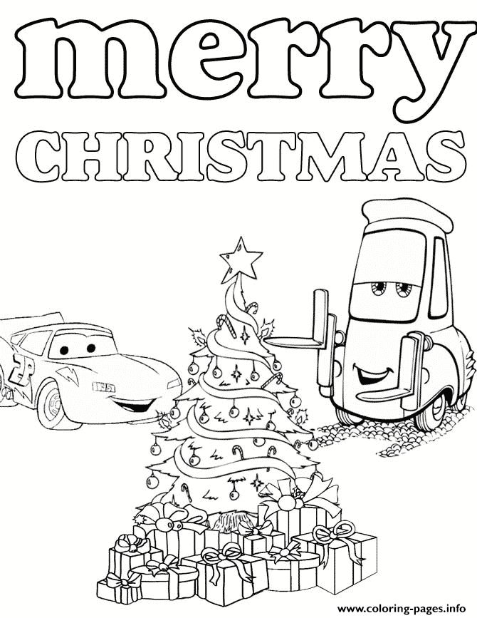 Disneys cars christmas coloring page printable christmas coloring pages merry christmas coloring pages free christmas coloring pages