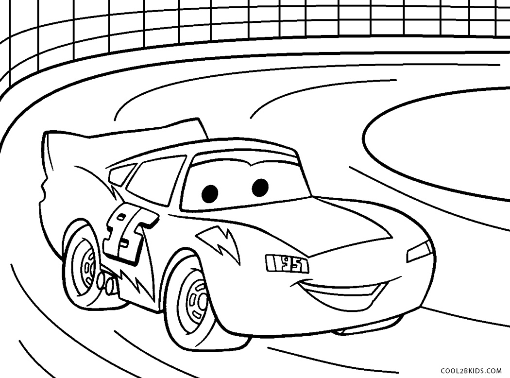 Free printable lightning mcqueen coloring pages for kids