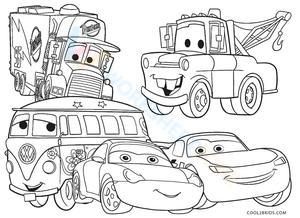 Free printable lightning mcqueen coloring pages for kids