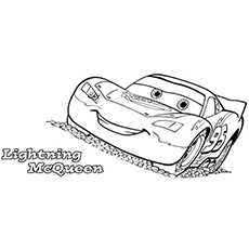 Top lightning mcqueen coloring page for your toddler