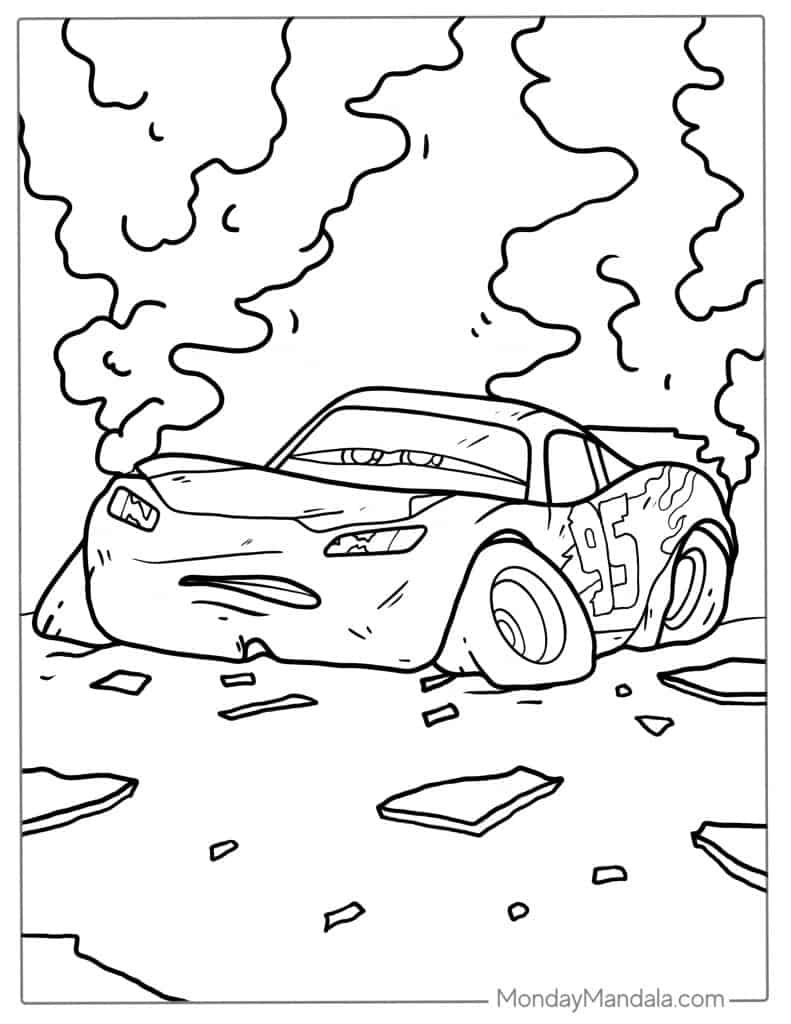 Lighting mcqueen coloring pages free pdf printables