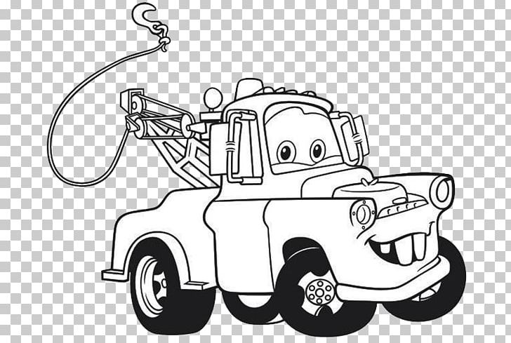 Lightning mcqueen mater drawing cars coloring book png clipart artwork automotive design black and white car