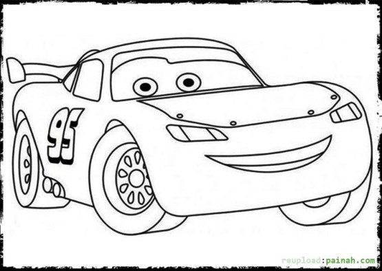 Free printable lightning mcqueen coloring pages