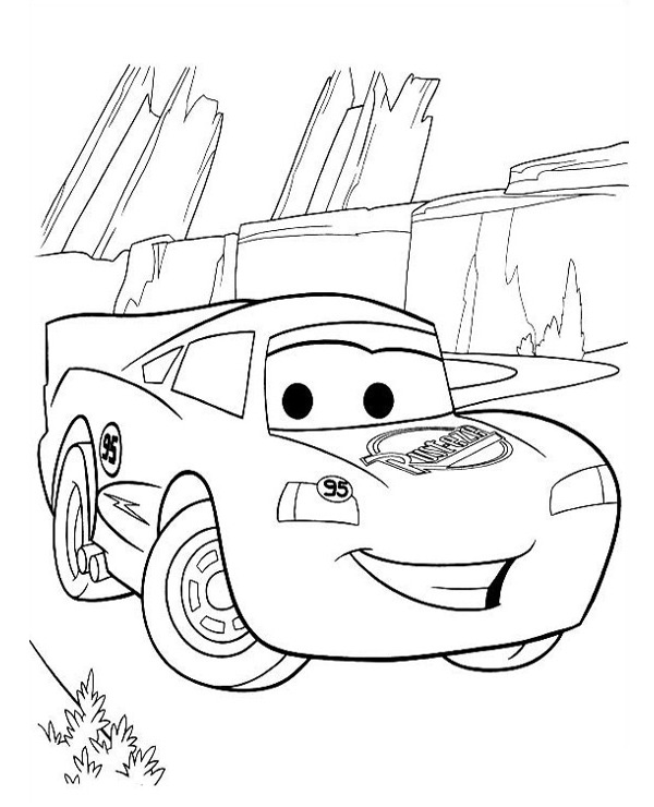 Lightning mcqueen coloring picture