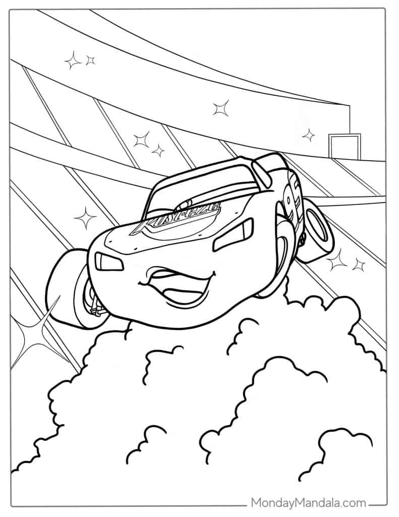 Lighting mcqueen coloring pages free pdf printables