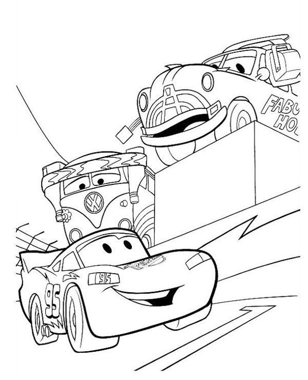 Lightning mcqueen coloring sheet