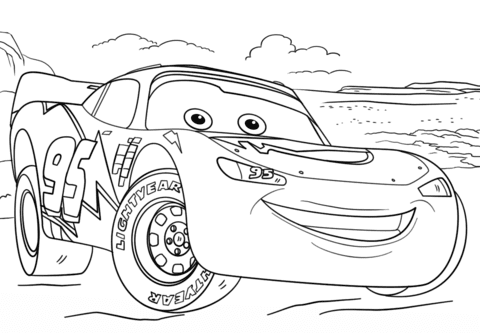 Coloring pages free lightning mcqueen coloring pages