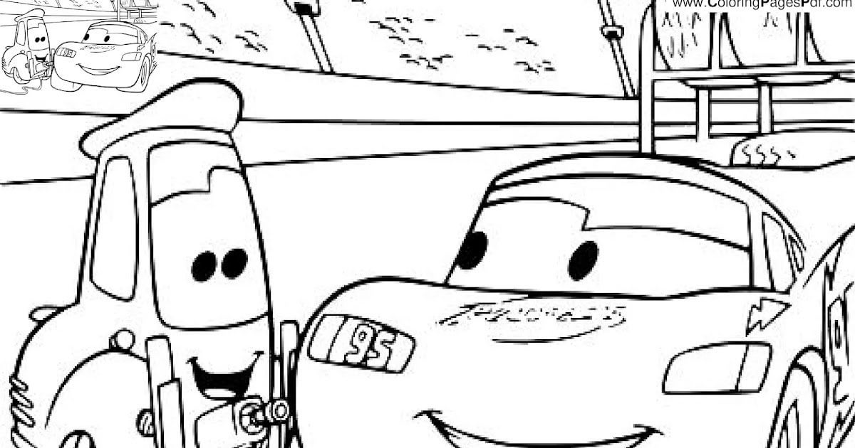 Dinoco lightning mcqueen coloring page rcoloringpagespdf