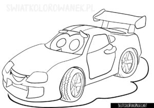 Cars coloring page