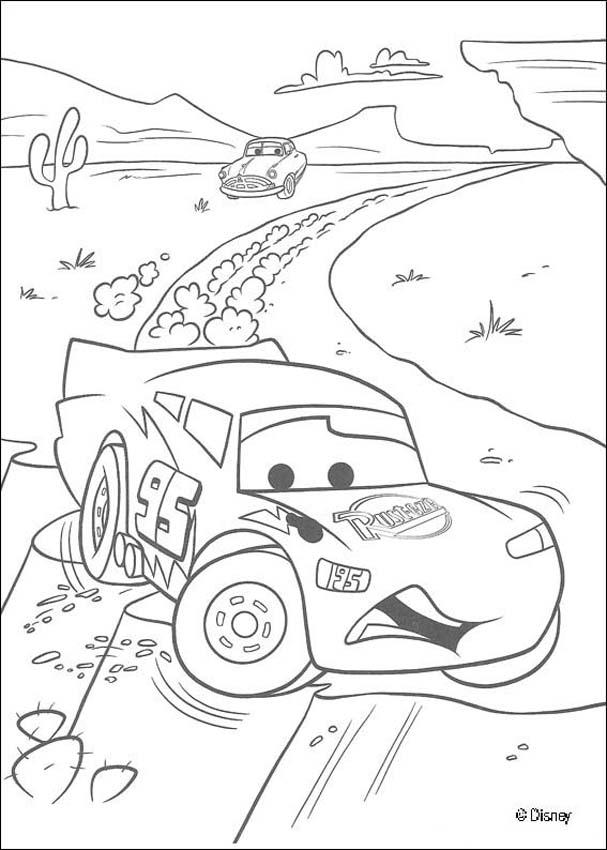 Lightning mcqueen coloring pages