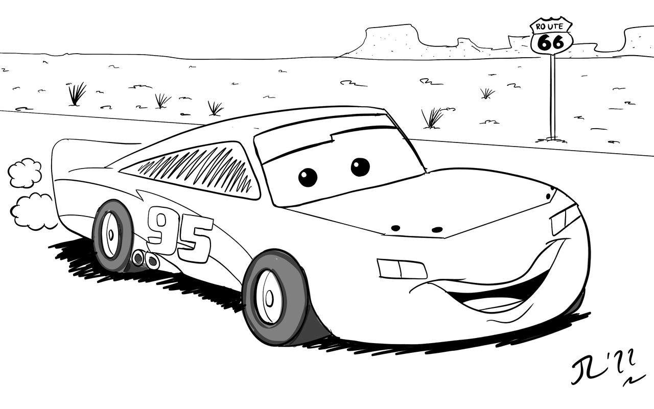 Inktober week lightning mcqueen by dieseljoseph on