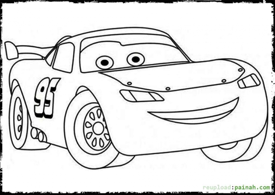 Get this printable lightning mcqueen coloring pages