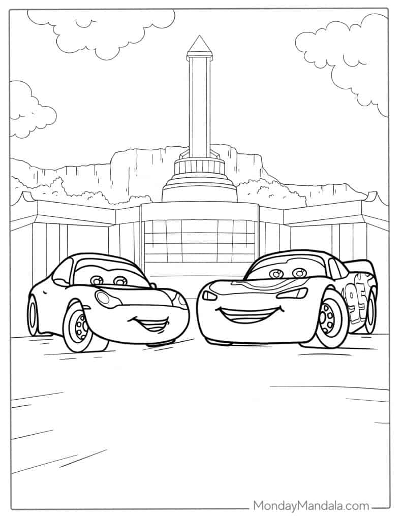 Lighting mcqueen coloring pages free pdf printables