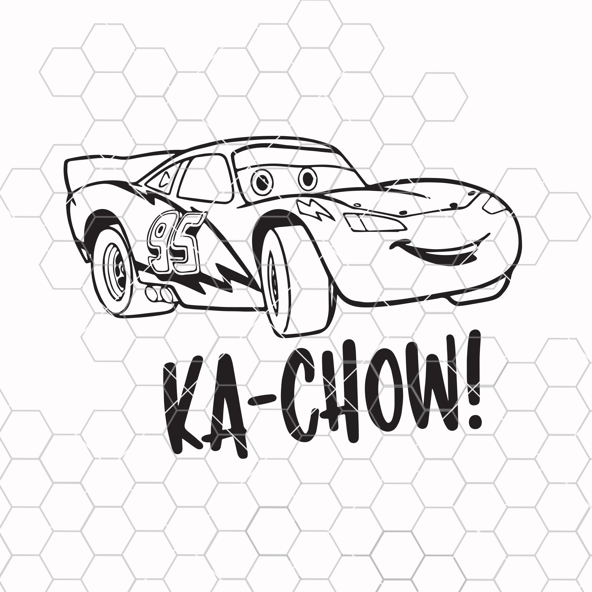 Ka chow svg cars svg lightning mcqueen svg funny svg disney svg cars cut file disney quote svg fast cars svg car svg doranstar