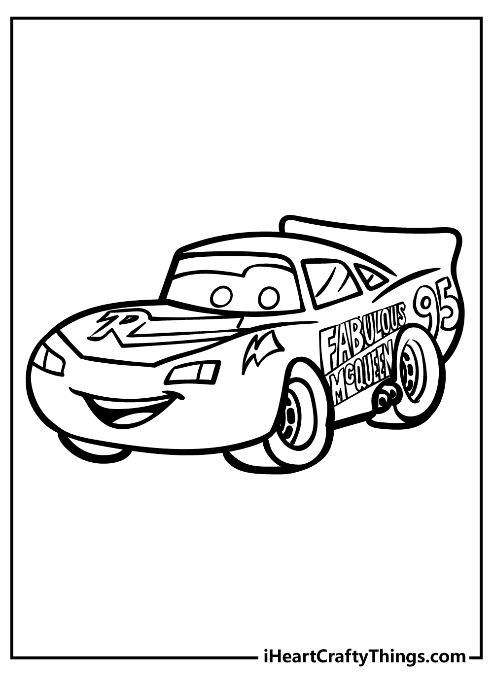 Lightning mcqueen coloring pages free printables