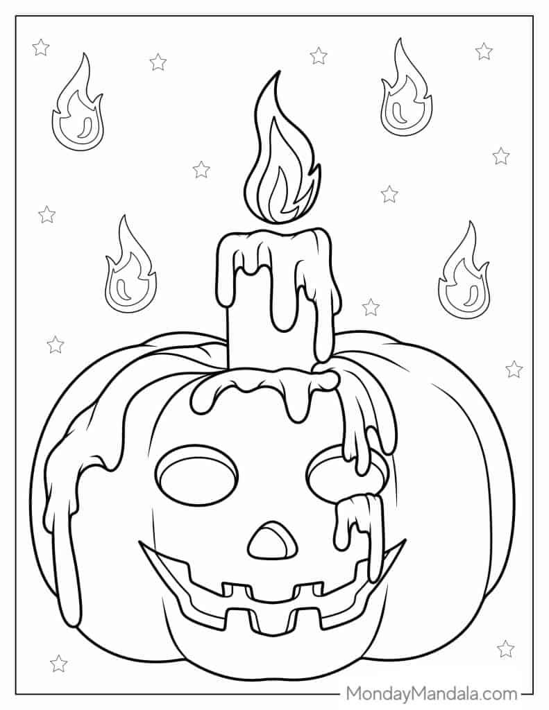 Pumpkin coloring pages free pdf printables